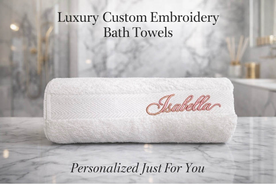 Embroidered towel example